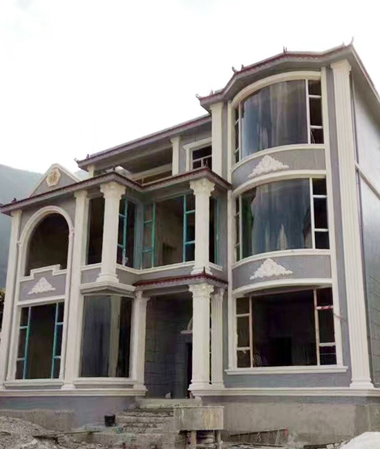 云南省麗江永勝自建房采用綠舟砂漿的外墻膩?zhàn)臃?/></p><p style=