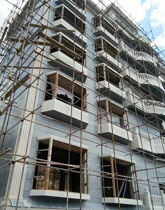 云南省麗江永勝自建房采用綠舟砂漿的外墻膩?zhàn)臃?/></p><p style=