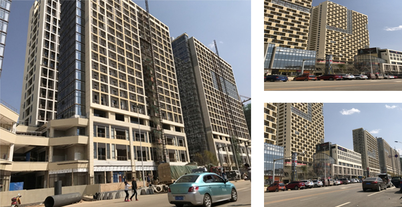 第七街區(qū)項目使用綠舟砂漿生產(chǎn)的外墻膩子粉