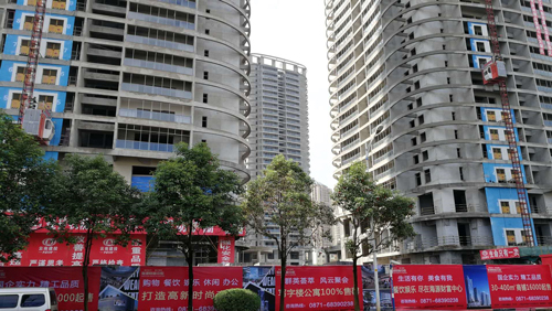 昆明外墻膩?zhàn)臃?海源財(cái)富中心外膩?zhàn)臃酃こ贪噶? title=